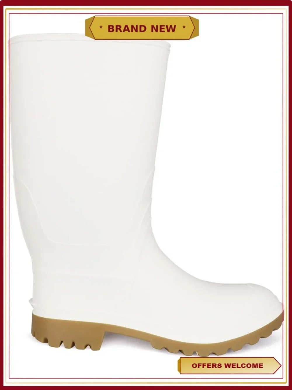 Men's Waterproof Oil Resistant Shrimper Boots Size 11 Slip Resistant